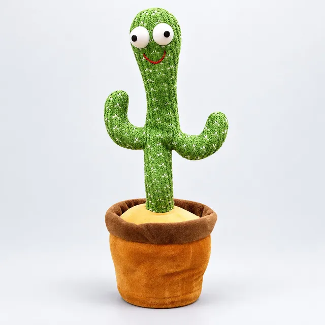 Rechargeable Dancing and Talking Cactus Toy with Lights