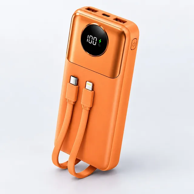 LMA LP-01 10000mAh Power Bank with Built-in Cables, 22.5W