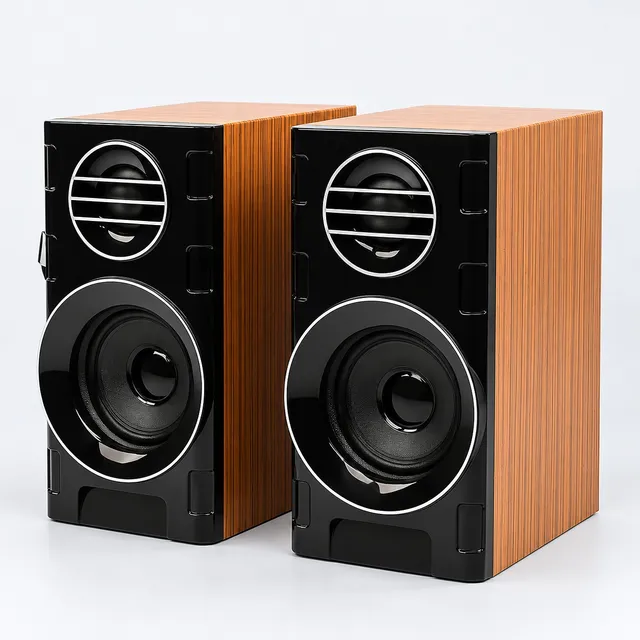 FT-2031 Wooden Design Computer Speakers, Bluetooth or Wired