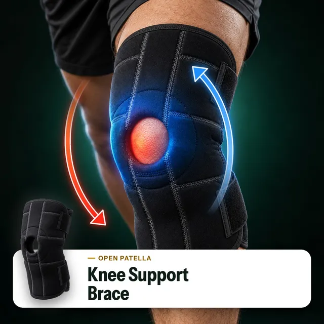 FaiFit Open Patella Knee Brace with Adjustable Straps