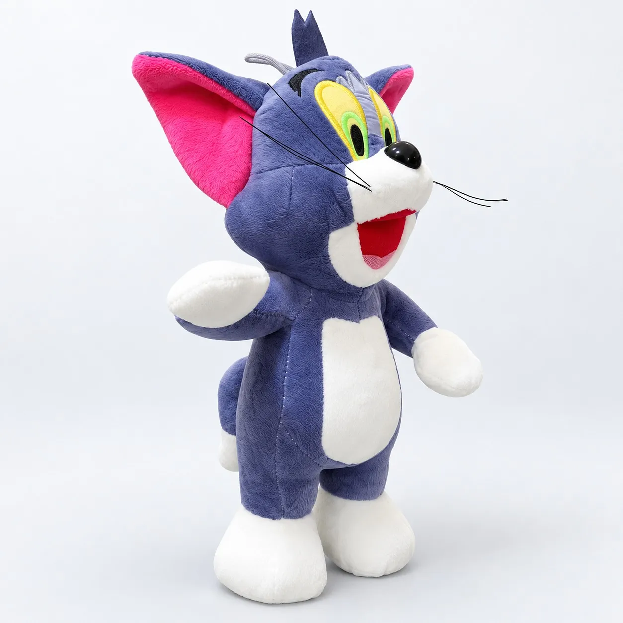 Tom cat soft toy, side view