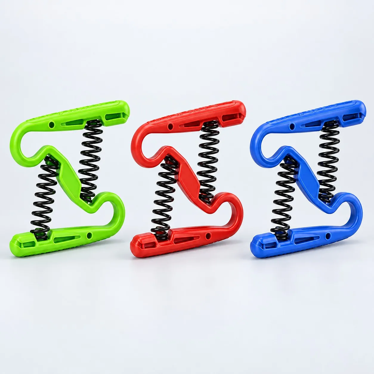 GP Z-shape hand grippers in green, red and blue