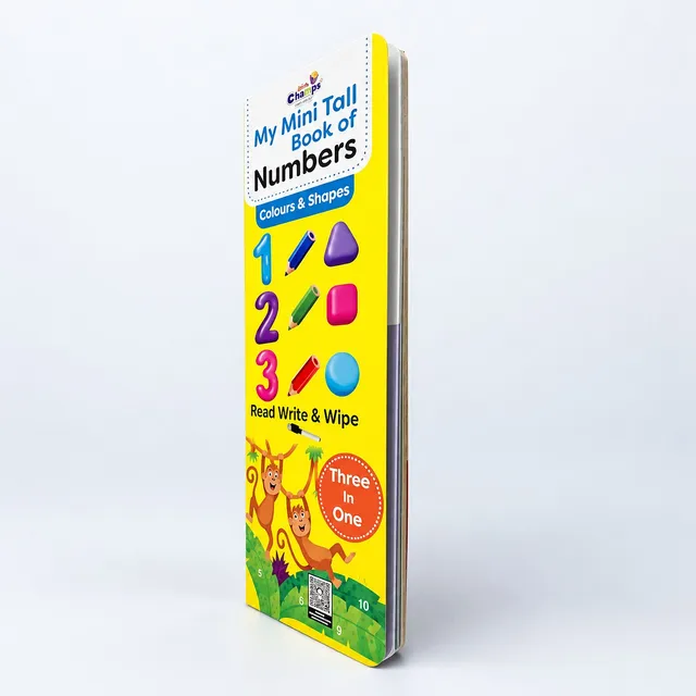Little Champs My Mini Tall Book of Numbers, Colours and Shapes