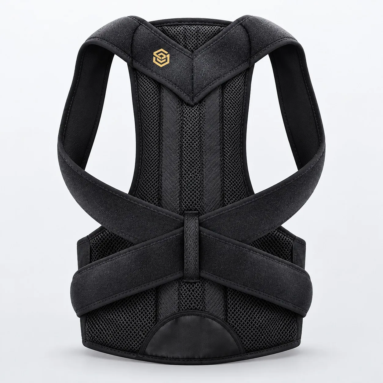 Adjustable posture corrector belt, back view