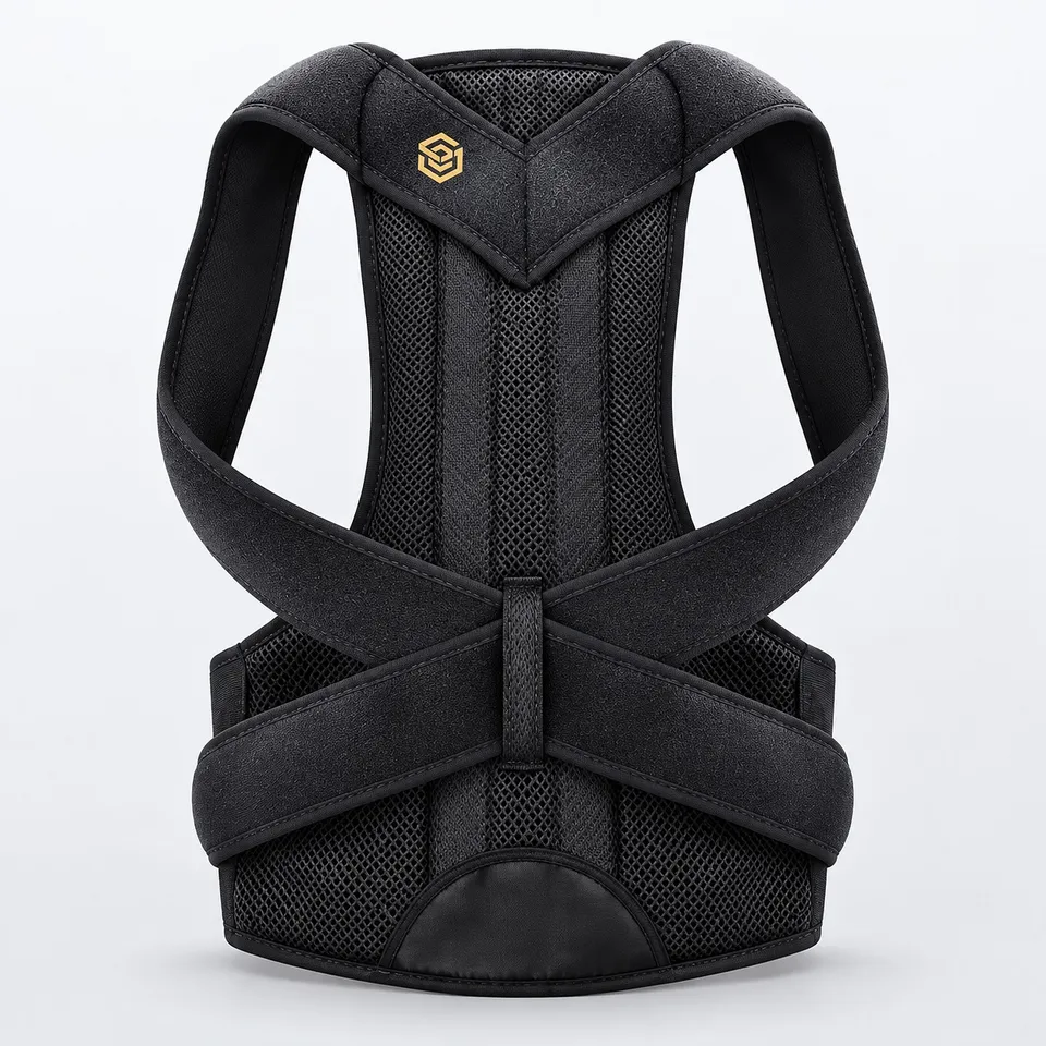 Adjustable posture corrector belt, back view